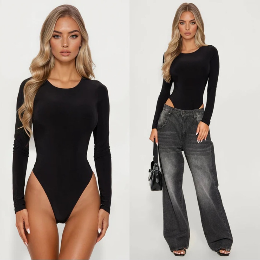 NWOT Double Lined Long Sleeve Bodysuit